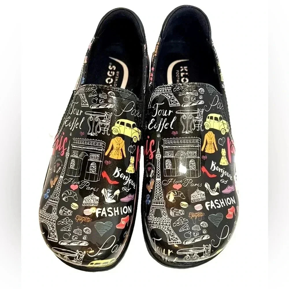 Women’s KLOGS Footwear Moxie Paris Print Leather Loafer - Picture 3 of 4